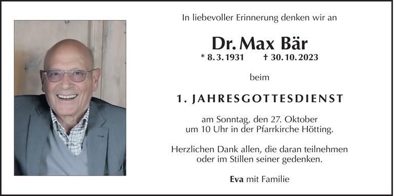 Max Bär Bild