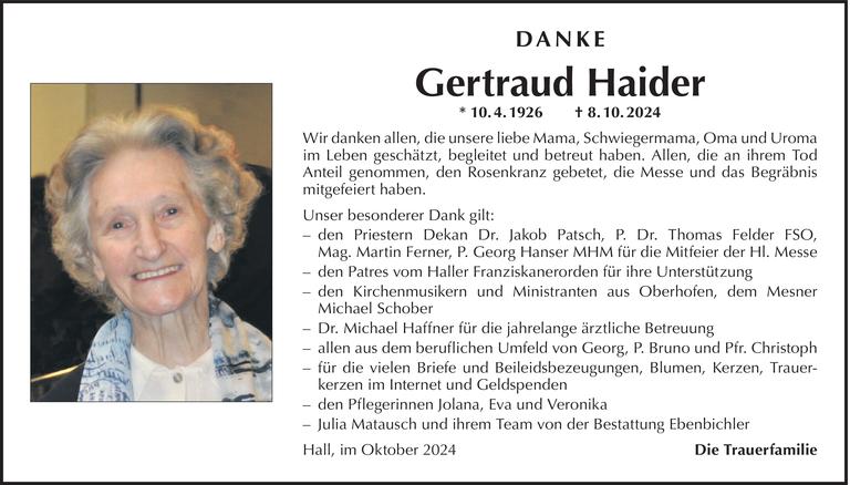 Gertraud  Haider Bild