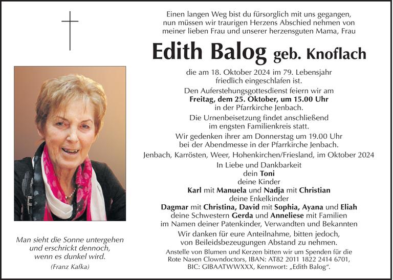 Edith Balog Bild