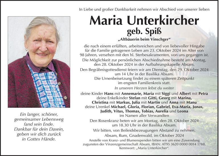 Maria Unterkircher Bild