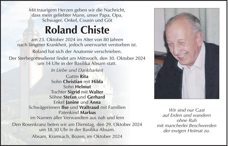 Roland Chiste Bild
