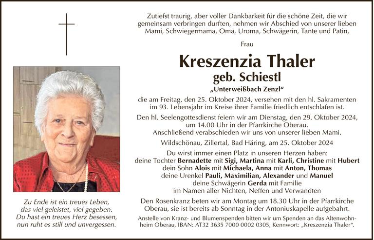 Kreszenzia Thaler Bild