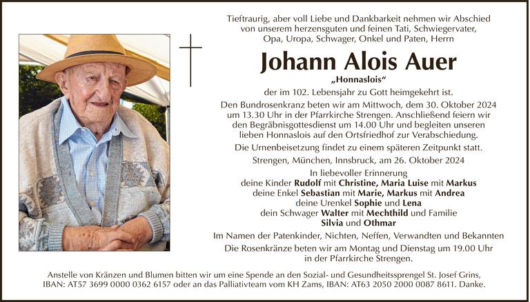 Johann Alois Auer Bild