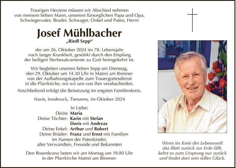 Josef Mühlbacher Bild