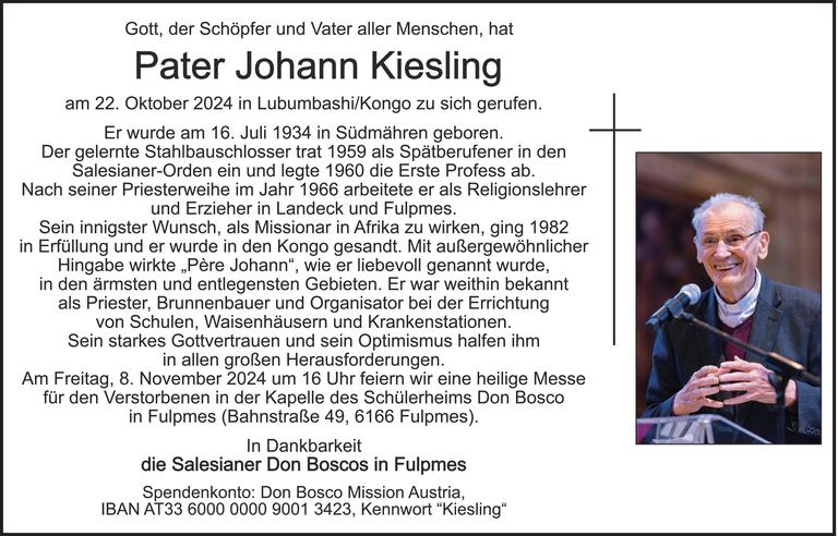 Johann Kiesling Bild