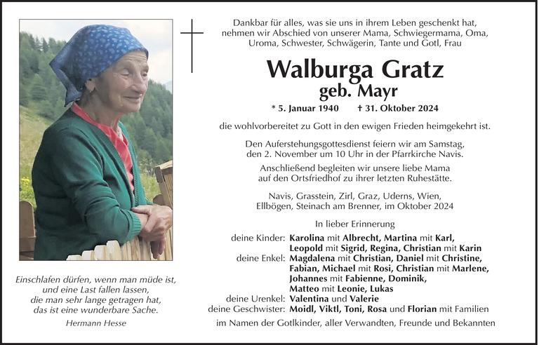Walburga Gratz Bild