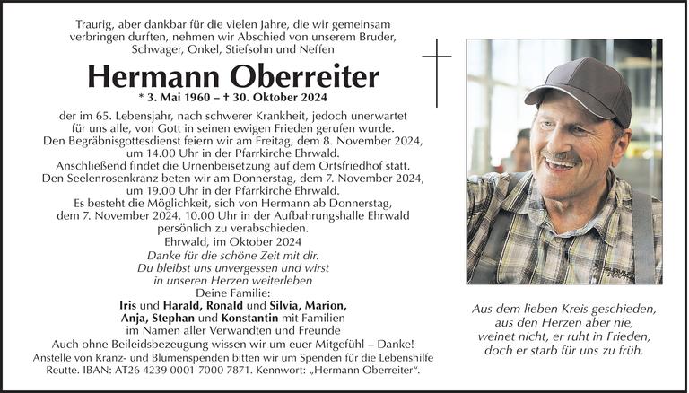 Hermann Oberreiter Bild