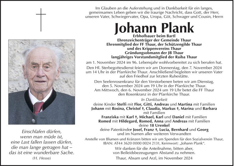 Johann Plank Bild