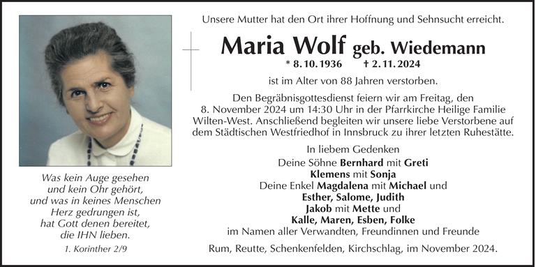 Maria Wolf Bild