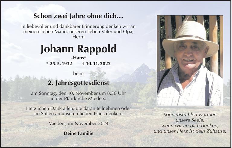 Johann Rappold Bild