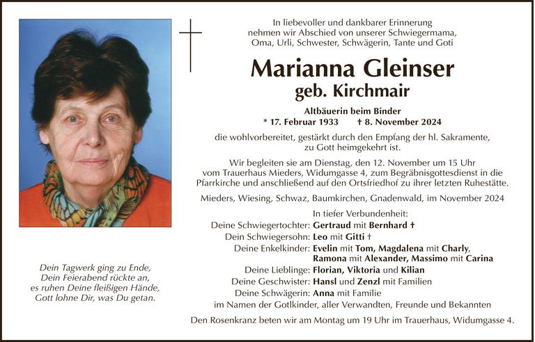 Marianna Gleinser Bild