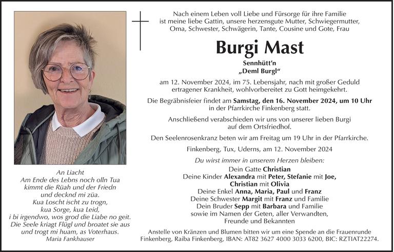 Burgi Mast Bild