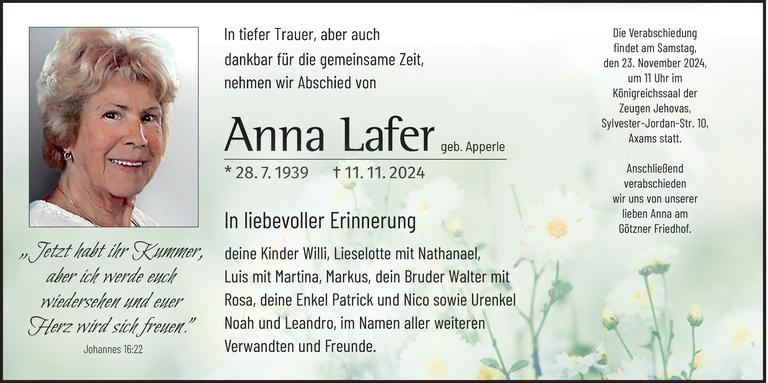 Anna Lafer Bild