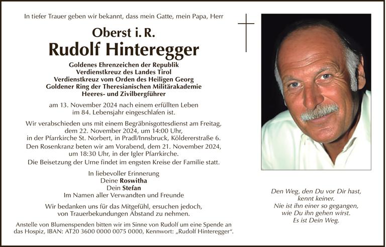 Rudolf Hinteregger Bild