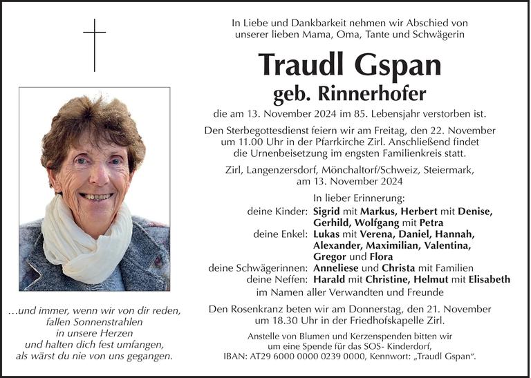 Traudl Gspan Bild