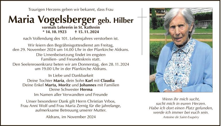 Maria Vogelsberger Bild