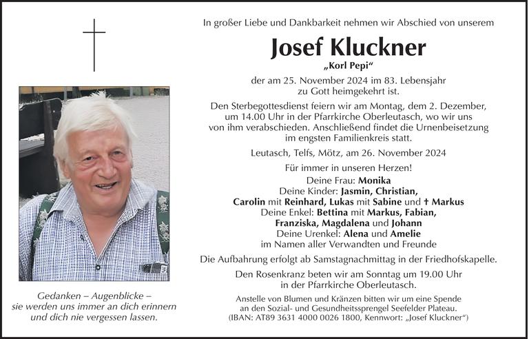 Josef Kluckner Bild