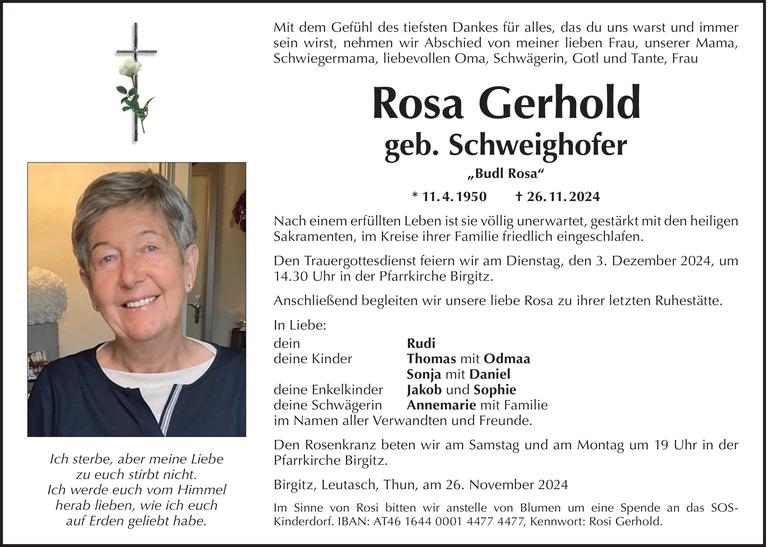 Rosa Gerhold  Bild