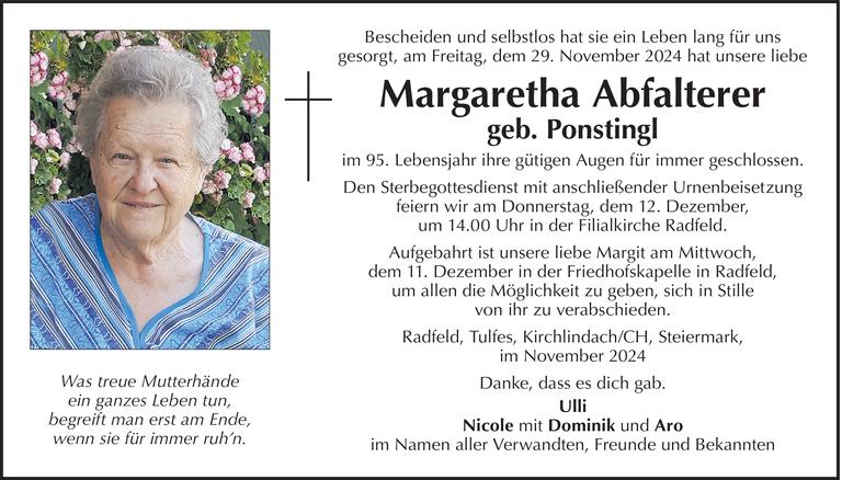 Margaretha Abfalterer Bild