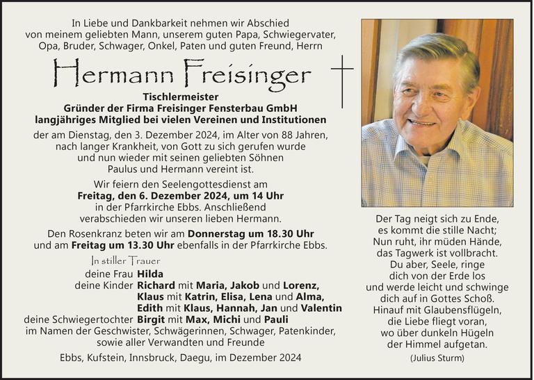 Hermann Freisinger Bild