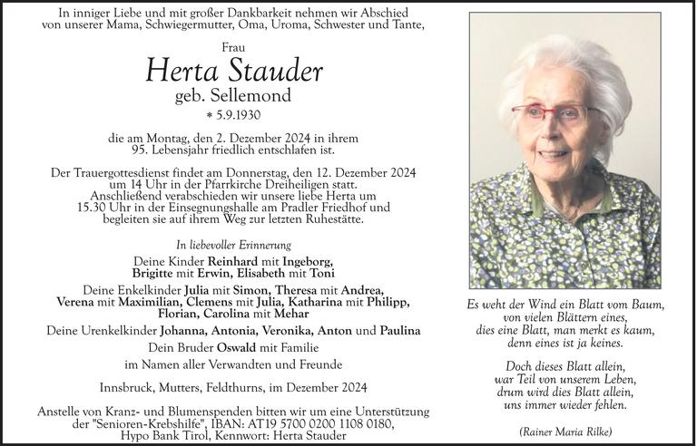 Herta Stauder Bild