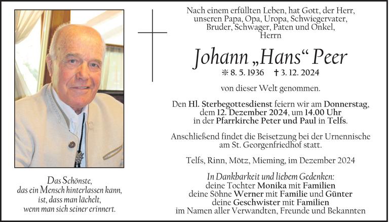 Johann (Hans) Peer Bild