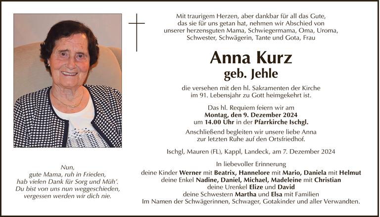 Anna Kurz Bild