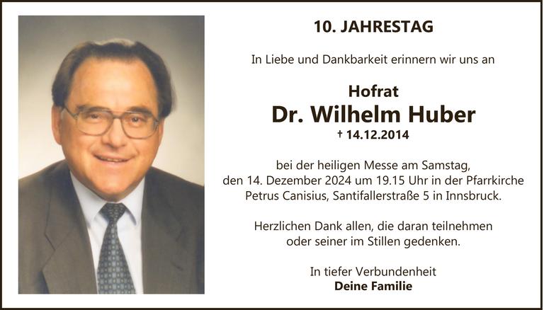 Wilhelm Huber Bild