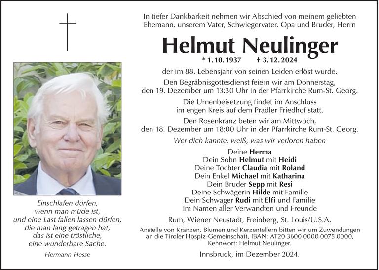 Helmut Neulinger Bild