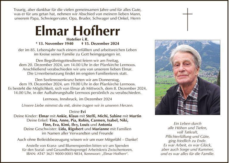 Elmar Hofherr Bild