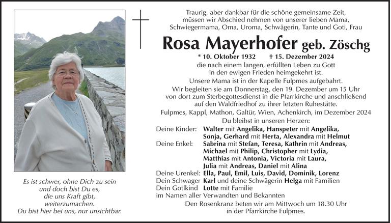 Rosa Mayerhofer Bild