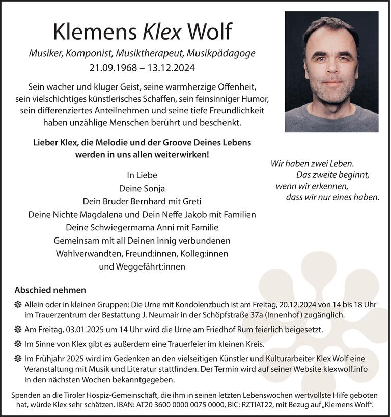 Klemens Wolf Bild