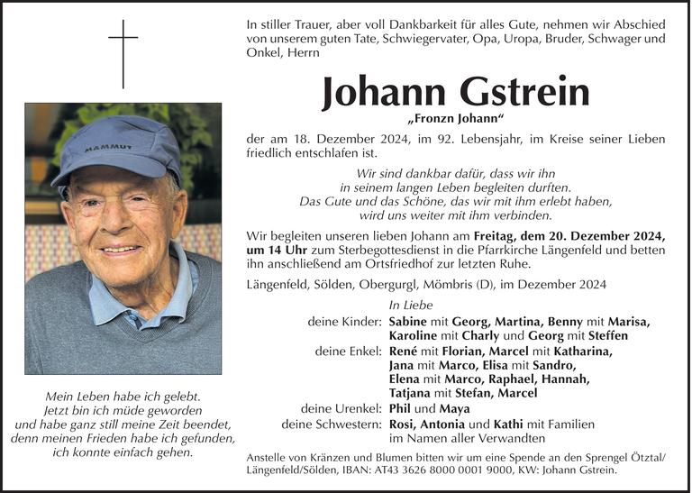 Johann Gstrein Bild