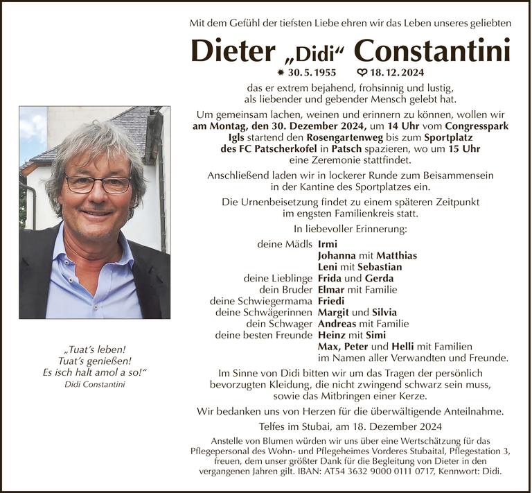 Dieter Constantini Bild