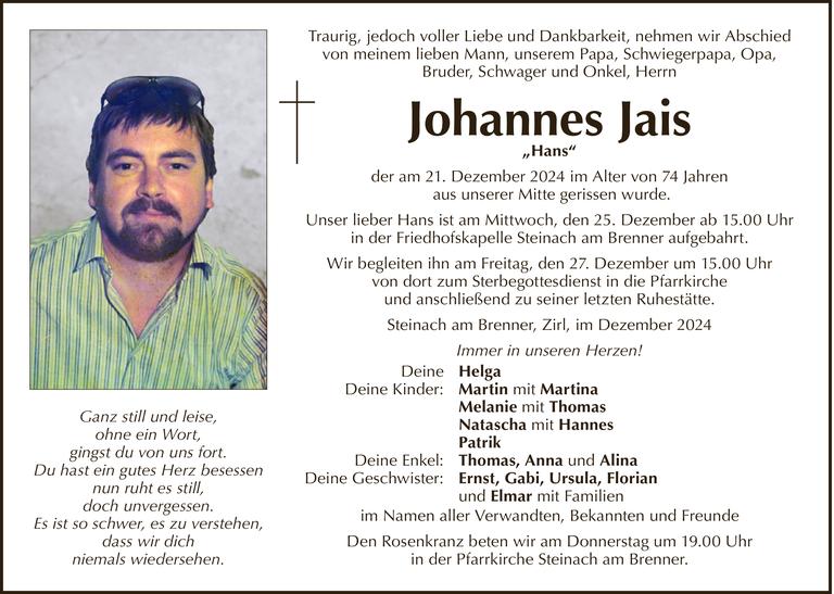 Johannes Jais Bild