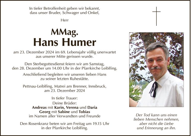 Hans Humer Bild