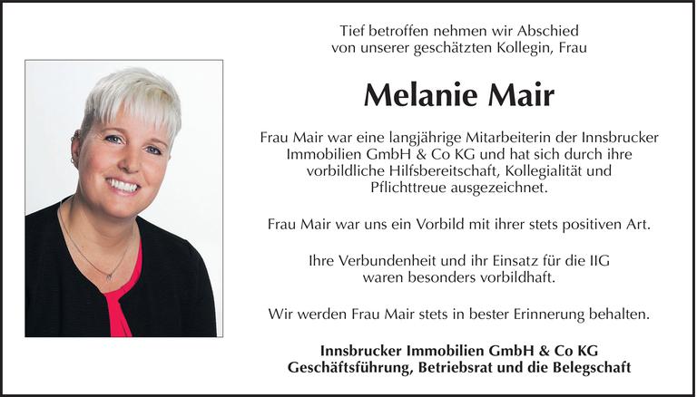 Melanie Mair  Bild
