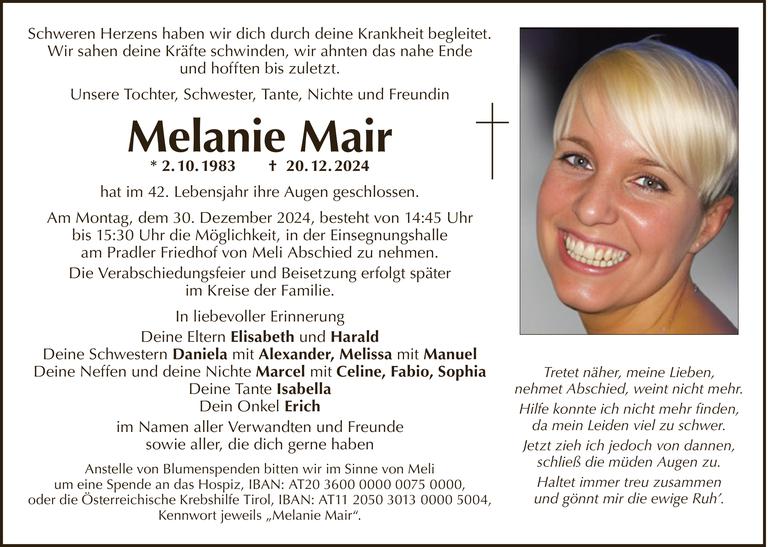 Melanie Mair Bild
