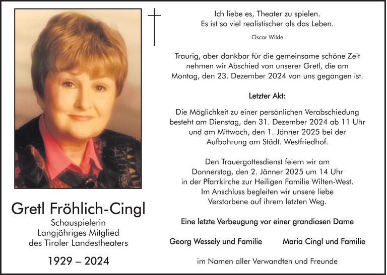 Gretl Fröhlich-Cingl Bild