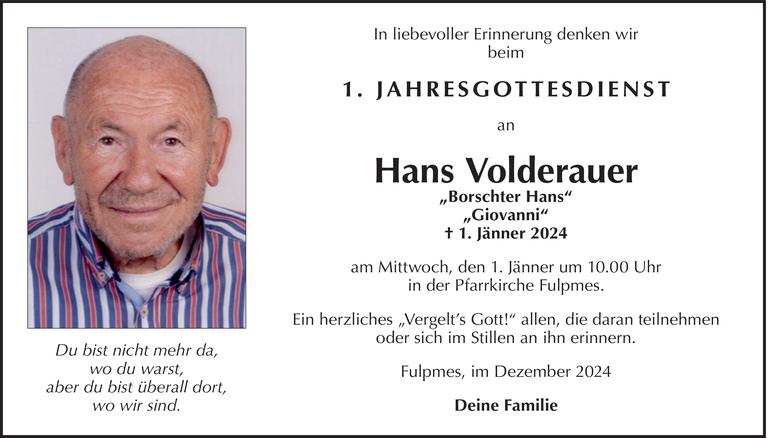 Hans Volderauer Bild