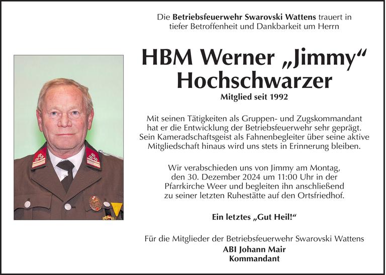 Werner (Jimmy) Hochschwarzer Bild