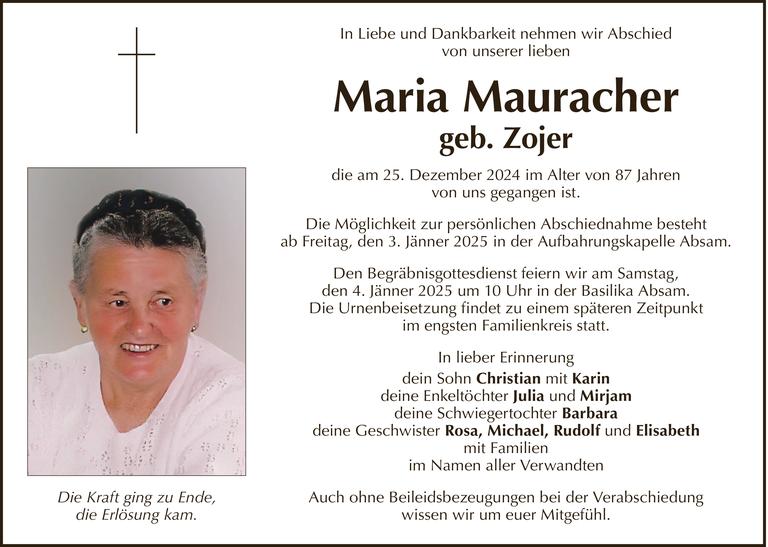 Maria Mauracher Bild