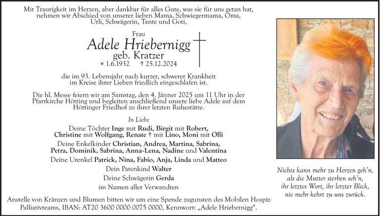 Adele Hriebnernigg Bild