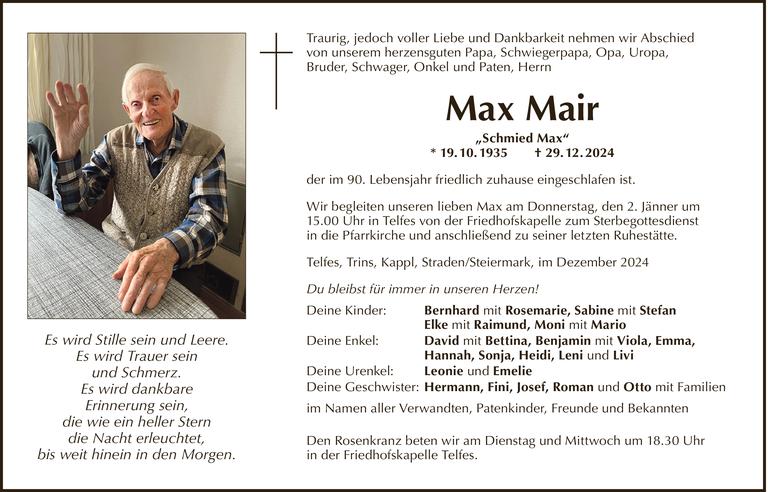 Max Mair Bild