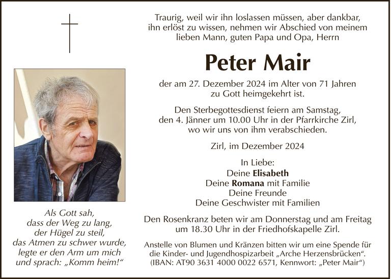 Peter Mair Bild