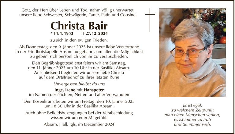 Christa Bair Bild