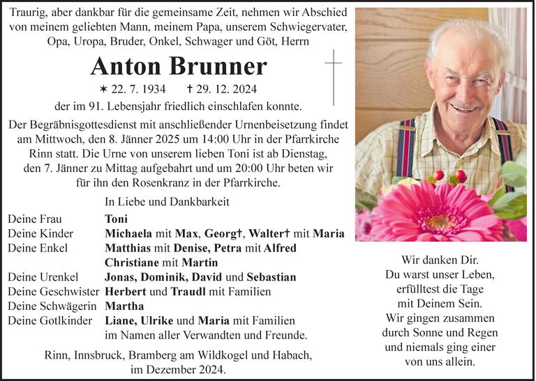 Anton Brunner Bild