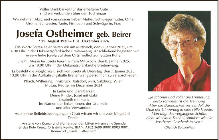 Josefa Ostheimer Bild