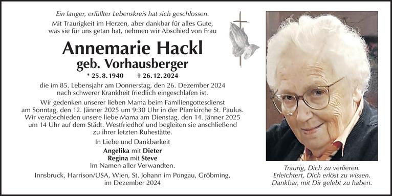 Annemarie Hackl  Bild