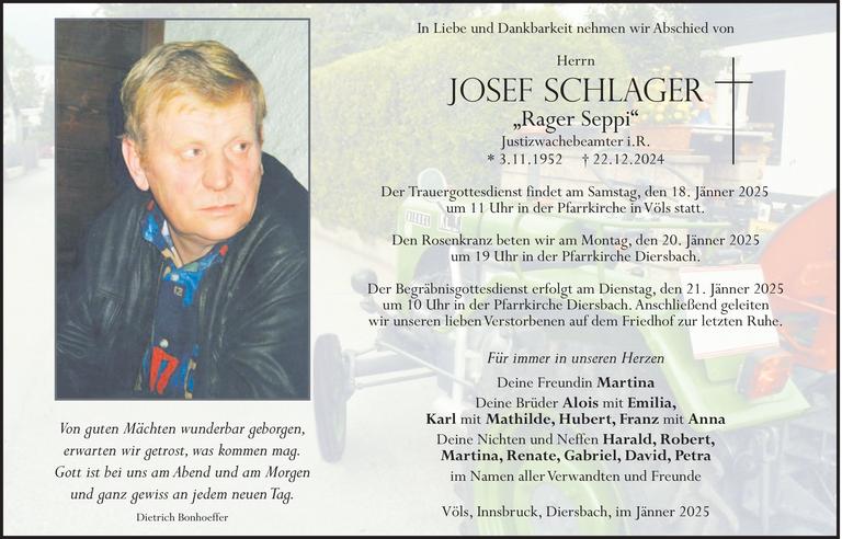 Josef Schlager Bild